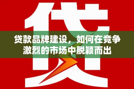 白云鄂博矿区贷款品牌建设，如何在竞争激烈的市场中脱颖而出