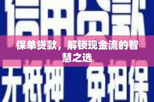 白云鄂博矿区保单贷款，解锁现金流的智慧之选