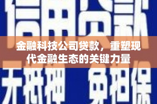 白云鄂博矿区金融科技公司贷款，重塑现代金融生态的关键力量