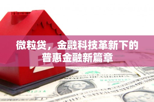白云鄂博矿区微粒贷，金融科技革新下的普惠金融新篇章