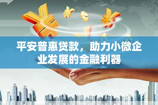 白云鄂博矿区平安普惠贷款，助力小微企业发展的金融利器