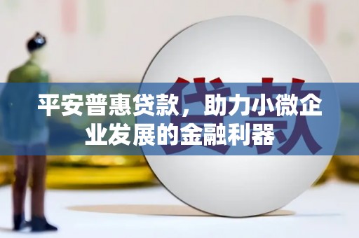 白云鄂博矿区平安普惠贷款，助力小微企业发展的金融利器